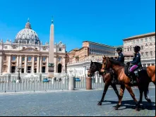 Praça de São Pedro no Vaticano.