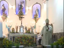 Dom Orani na missa de reabertura da igreja de São Cristóvão.