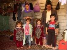 Uma família de cristãos em Erbil (Iraque). Foto Daniel Ibáñez