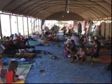 Refugiados yazidis no Iraque.