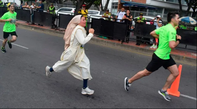 ReligiosaCorriendo_CortesiaHTE_120618.jpg ?? 