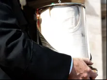 Relíquia de São Paulo VI na Missa de canonização.