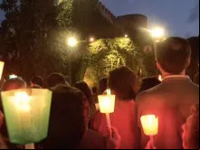 Terço nos Jardins do Vaticano em 2011.