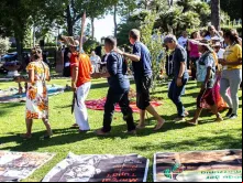 Uma imagem do ritual realizado nos Jardins do Vaticano. Crédito: Daniel Ibáñez