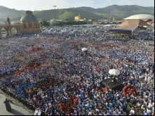 Romaria do Terço dos Homens no Santuário de Aparecida.