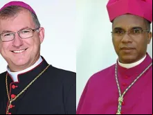 Dom Edmar Peron, Bispo de Paranaguá (PR), e Dom Pedro Cunha Cruz, Bispo de Campanha (MG)