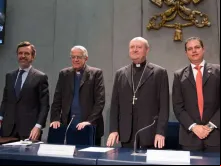 Participantes da coletiva de imprensa de apresentação.