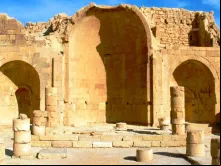 Ruínas de uma igreja em Shivta (Israel