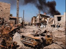 Ruínas da região oeste de Mosul 