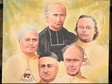 Imagem dos novos beatos na Igreja de são Sulpício em Paris