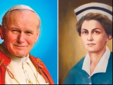 São João Paulo II e a Beata Hanna Chrzanowska