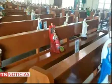 Estátuas de Santos na paróquia de São José em Rizal (Filipinas). Créditos: EWTN News