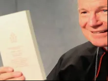 Cardeal Christoph Schonborn na apresentação da exortação Amoris Laetitia do Papa Francisco.