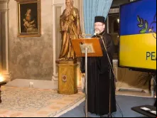 Sviatoslav Shevchuk durante a conferência em Roma
