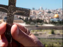 Vista de Jerusalém do Monte das Oliveiras.