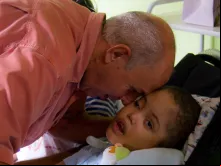 Tonio, fundador da Comunidade Jesus Menino, com Jean Caetano 