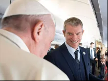 Papa Francisco e Matteo Bruni