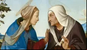 A Virgem Maria com sua prima Isabel.