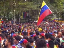 Protesto na Venezuela. Crédito: Flickr Valentín Guerrero (CC BY 2.0)