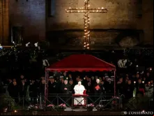 O Papa Francisco na Via Sacra (imagem de arquivo) 