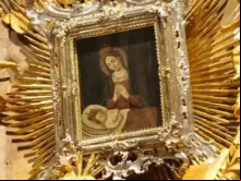 A imagem da Virgem da Irlanda na catedral de Gyor, Hungria