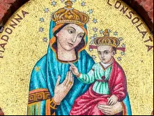 Mosaico de Nossa Senhora da Consolata.