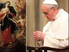 Virgem Desatadora de Nós. Crédito: Johann Georg Schmidtner. Papa Francisco.