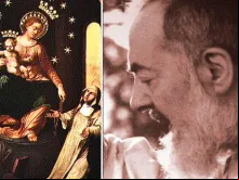 Imagem da Virgem do Rosário de Pompeia - Padre Pio de Pietrelcina