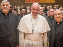 Papa com o novo superior dos jesuítas, Arturo Sosa.