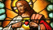 Vitral Sagrado Coração de Jesus.