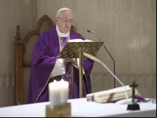 Papa Francisco na missa de hoje.