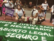 Manifestastes da ONG 