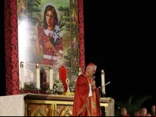 Cardeal dom Leonardo Ulrich Steiner na missa de beatificação de Benigna.