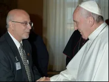 José Nelson Onuchic  e Papa Francisco.