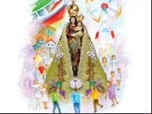 Capa ilustrativa do livro de peregrinação infantil.