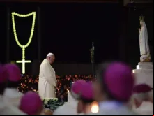 Papa Francisco em Fatima durante sua visita em 2017.