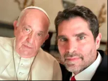 Papa Francisco e Eduardo Verástegui no Vaticano