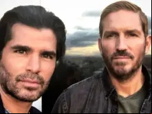 Eduardo Verástegui e Jim Caviezel na Colômbia