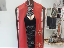 Obra "Descorpo", na exposição na Galeria de Arte da ALMG