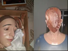 Rosto de imagem de Nossa Senhora das Dores em Conselheiro Lafaiete (MG) foi arrancado.