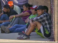 Migrantes na Cidade do México. Crédito: David Ramos