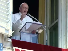 Papa Francisco na oração do Ângelus.