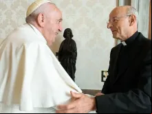 Papa Francisco recebe monsenhor Fernando Ocáriz