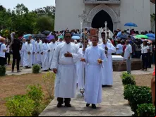 Peregrinação por ocasião dos 525 anos da primeira Missa celebrada na América 