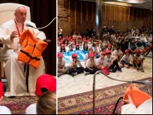 Papa no encontro com as crianças. Fotos: L'Osservatore Romano
