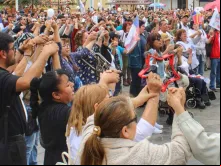Terço pela Paz e a justiça em Iquique. Crédito: Diocese de Iquique